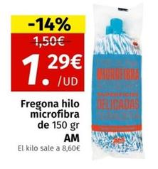 Oferta de Fregona por 1,29€ en Maskom Supermercados