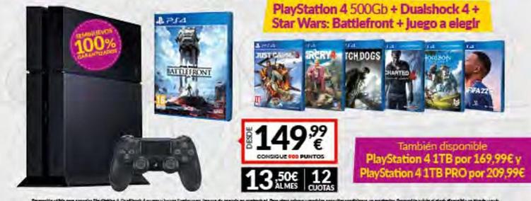 Oferta de PlayStation por 149,99€ en Game