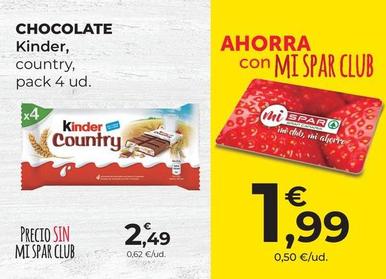 Oferta de Chocolate por 2,49€ en SPAR Gran Canaria
