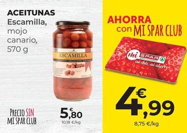 Oferta de Aceitunas por 5,8€ en SPAR Gran Canaria