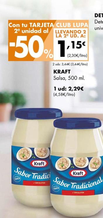 Oferta de Salsas por 2,29€ en Supermercados Lupa