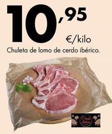 Oferta de Chuletas de lomo de cerdo por 10,95€ en Supermercados Lupa