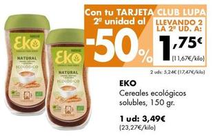 Oferta de Cereales ecológicos por 3,49€ en Supermercados Lupa