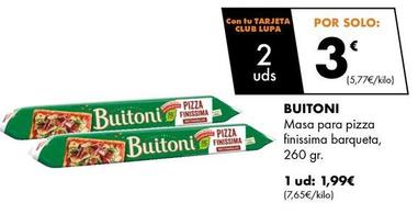 Oferta de Masa de pizza por 1,99€ en Supermercados Lupa