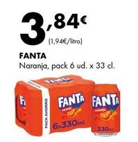 Oferta de Fanta naranja por 3,84€ en Supermercados Lupa