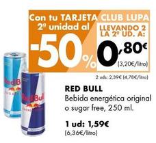 Oferta de Bebida energética por 1,59€ en Supermercados Lupa