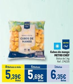 Oferta de Metro Chef - Cubos De Mango por 6,35€ en Makro