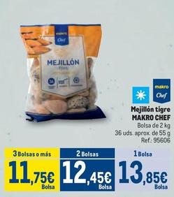Oferta de Makro Chef - Mejillón Tigre por 13,85€ en Makro