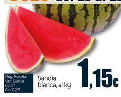 Oferta de Sandia Blanca por 1,15€ en Unide Market