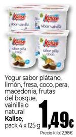 Oferta de Kalise - Yogur Sabor Plátano por 1,49€ en Unide Supermercados