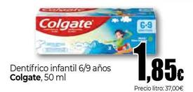 Oferta de Colgate - Dentifrico Infantil 6/9 Años por 1,85€ en Unide Supermercados