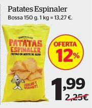 Oferta de Espinaler - Patatas por 1,99€ en La Sirena