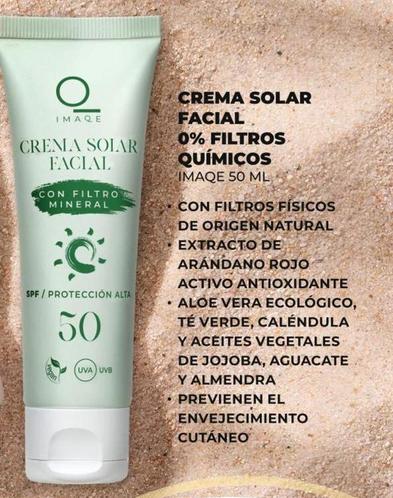Oferta de Imaqe - Crema Solar Facial 0% Filtros Quimicos en Dia