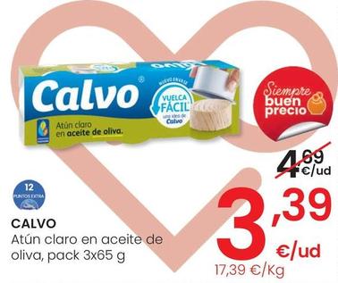 Oferta de Calvo - Atún Claro En Aceite De Oliva por 3,39€ en Eroski