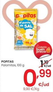 Oferta de Popitas - Palomitas por 0,99€ en Eroski