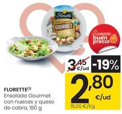 Oferta de Florette - Ensalada Gourmet Con Nueces Y Queso De Cabra por 2,8€ en Eroski