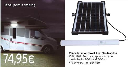 Oferta de Pantalla Solar Movil Led Electrobilsa por 74,95€ en Cadena88