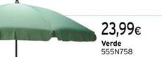 Oferta de Sombrillas Verde 555N758 por 23,99€ en Cadena88