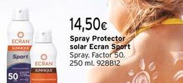 Oferta de Ecran - Spray Protector Solar por 14,5€ en Cadena88