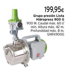 Oferta de Lista - Grupo Presion Hidropress por 199,95€ en Cadena88