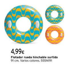 Oferta de Flotador Rueda Hinchable Surtido  por 4,99€ en Cadena88