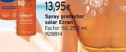 Oferta de Spray Protector Solar Ecran Factor por 13,95€ en Cadena88