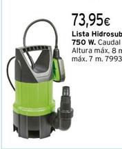 Oferta de Lista - Hidrosub AS-216 por 73,95€ en Cadena88