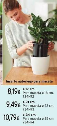 Oferta de Inserto autoriego para maceta por 8,19€ en Cadena88