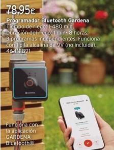 Oferta de Programador Bluetooth Gardena por 78,95€ en Cadena88