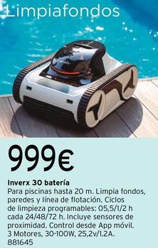 Oferta de Inverx 30 Bateria por 999€ en Cadena88