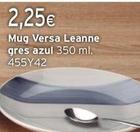 Oferta de Mug Versa Leanne Gres Azul por 2,25€ en Cadena88
