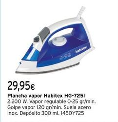 Oferta de Habitex - Plancha Vapor HG-7251 por 29,95€ en Cadena88