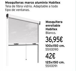 Oferta de Habitex - Mosquiteras Marco Aluminio por 42€ en Cadena88