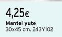 Oferta de Mantel Vute por 4,25€ en Cadena88