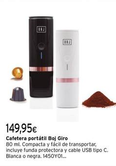 Oferta de Giro - Cafetera Portatil Boj por 149,95€ en Cadena88
