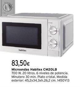 Oferta de Habitex  - Microondas CM2OLB  por 83,5€ en Cadena88
