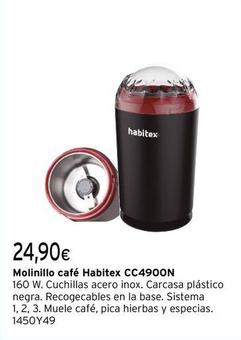 Oferta de Habitex - Molinillo Cafe CC4900N  por 24,9€ en Cadena88