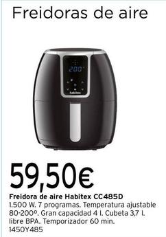 Oferta de Habitex - Freidora De Aire CC 485D por 59,5€ en Cadena88