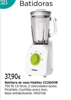 Oferta de Habitex  - Batidora De Vaso CC2600B  por 37,9€ en Cadena88