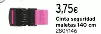 Oferta de Cinta Seguridad Maletas 140 Cm por 3,75€ en Cadena88