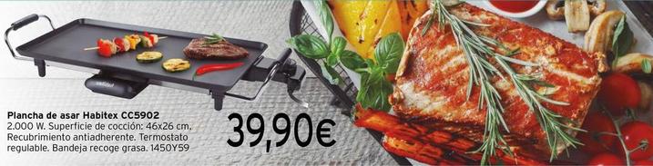 Oferta de Habitex - Plancha De Asar por 39,9€ en Cadena88