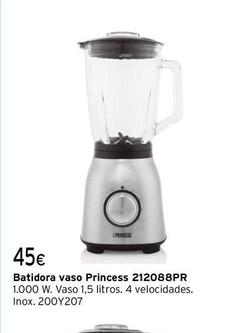 Oferta de Princess - Batidora Vaso 212088PR  por 45€ en Cadena88