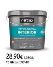 Oferta de Pintura plástica interior por 28,9€ en Cadena88