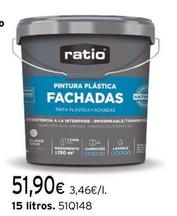 Oferta de Ratio - Pintura Plastica Fachadas por 51,9€ en Cadena88