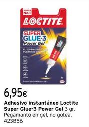 Oferta de Loctite - Adhesivo Instantaneo Super Glue-3 Power Gel por 6,95€ en Cadena88