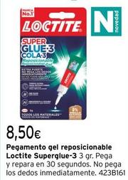 Oferta de Loctite - Pegamento Gel Reposicionable Superglue-3 por 8,5€ en Cadena88