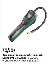 Oferta de Bosch - Compresor De Aire a Bateria  por 75,95€ en Cadena88