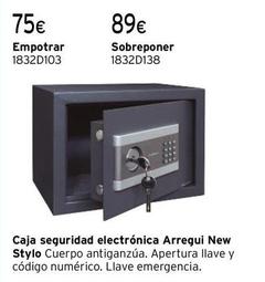 Oferta de Arregui - Caja Seguridad Electrónica New por 75€ en Cadena88