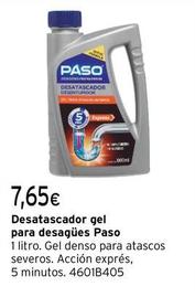 Oferta de Paso - Desatascador Gel Para Desagues por 7,65€ en Cadena88