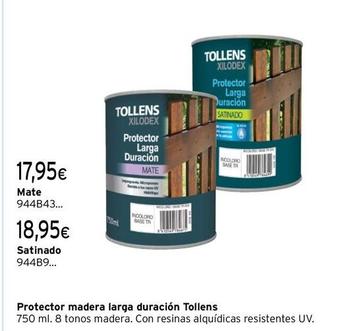 Oferta de Tollens - Protector Madera Larga Duracion por 17,95€ en Cadena88